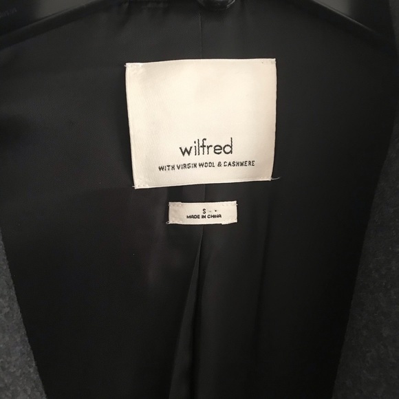 Aritzia dark grey wool & cashmere coat - Picture 2 of 6